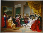 Pietro Ayres, La Famiglia La Marmora, 1828, olio su tela